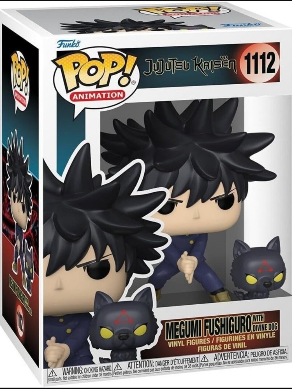 Funko Pop Megumi Fushiguro with Divine Dog #1112 Jujutsu Kaisen NIB